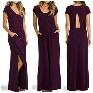 Audrina Free People Purple long dress size small